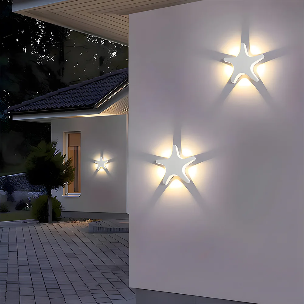 Creative Star Shape LED Outdoor Wall Light - Image 4