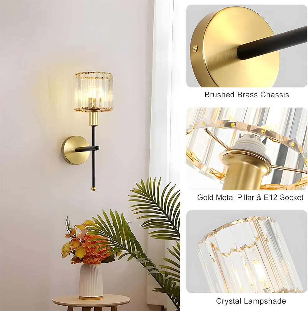 Crystal Corridor Wall Sconces - Image 5