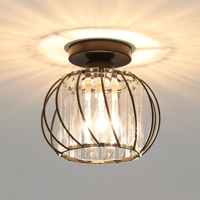 Crystal Light Fitting, Semi Flush Hallway Lights - Image 9