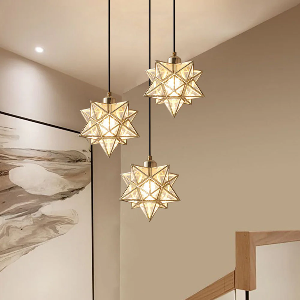 Decorative Star Shape Hallway Pendant Light - Image 3