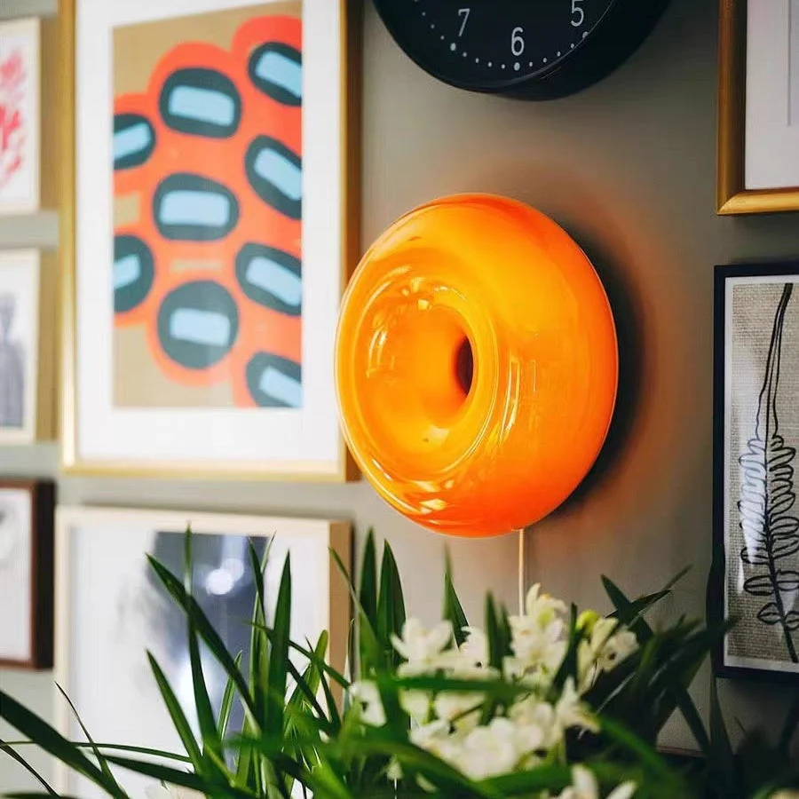 Donut Wall Lamp Glass Wall Light - Image 3