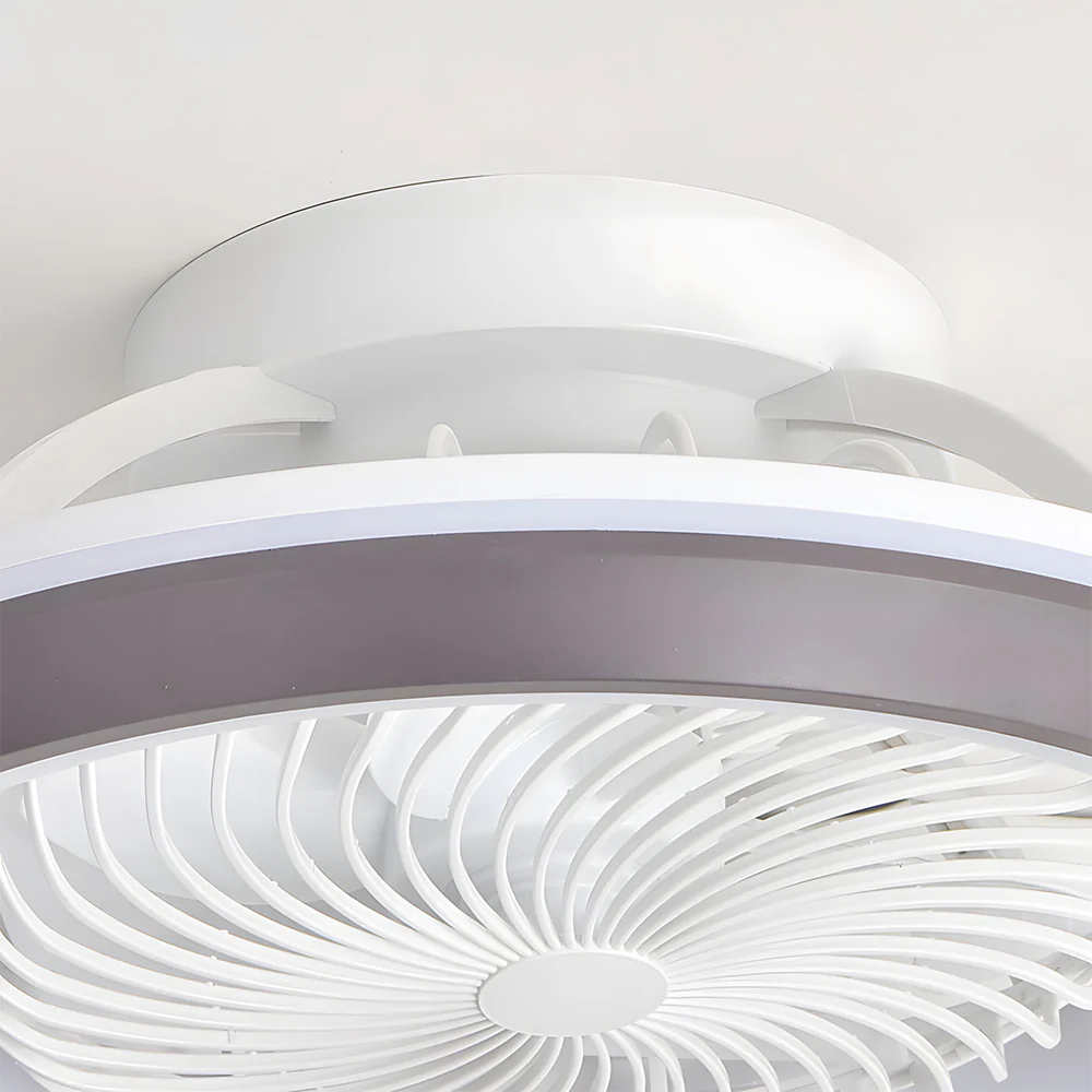 Enclosed Ceiling Fan with LED Light, 6 Speeds, Dimmable, Remote Control Ceiling Fan With Light - Image 10