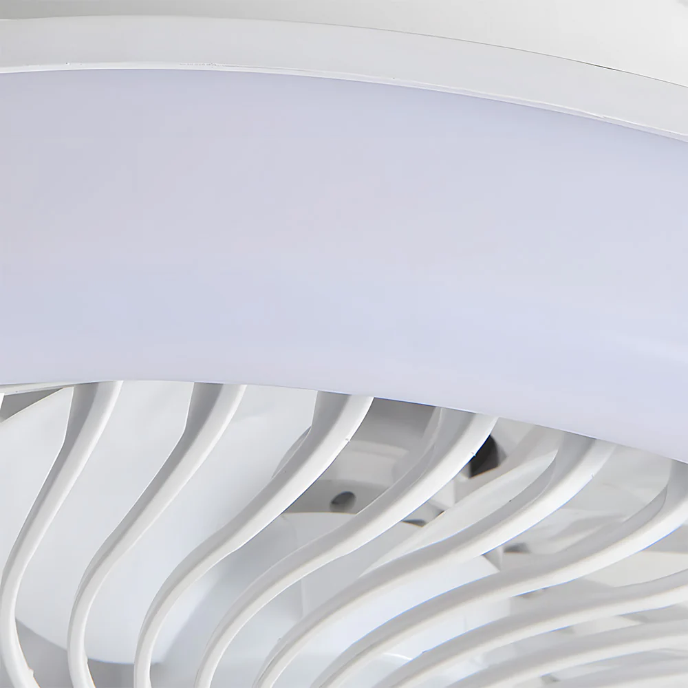 Enclosed Ceiling Fan with LED Light, 6 Speeds, Dimmable, Remote Control Ceiling Fan With Light - Image 11