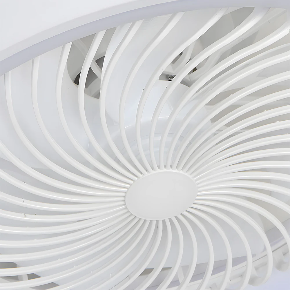 Enclosed Ceiling Fan with LED Light, 6 Speeds, Dimmable, Remote Control Ceiling Fan With Light - Image 12