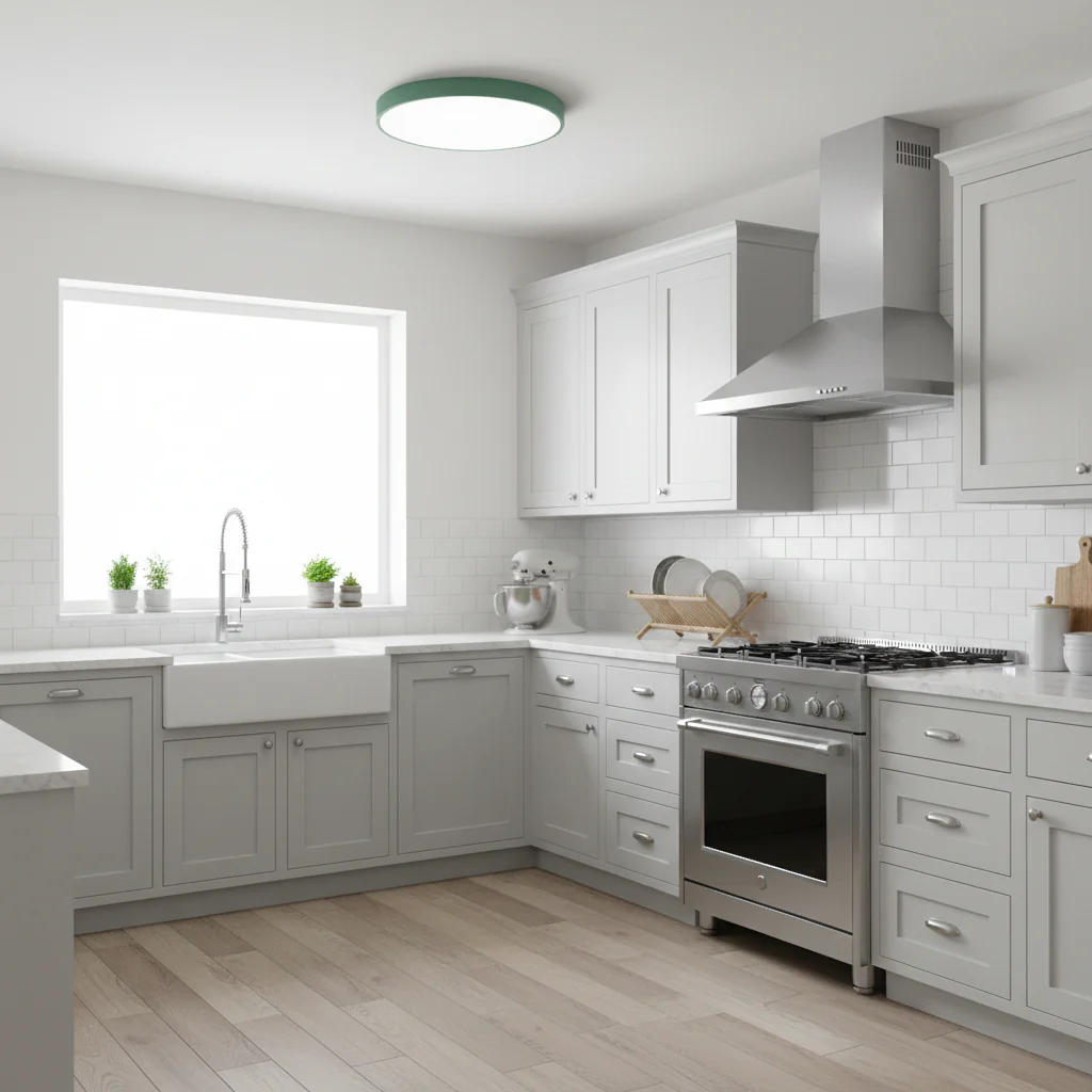 Minimalist Colorful Energy Efficient Flush Mount LED Ceiling Light - Image 12
