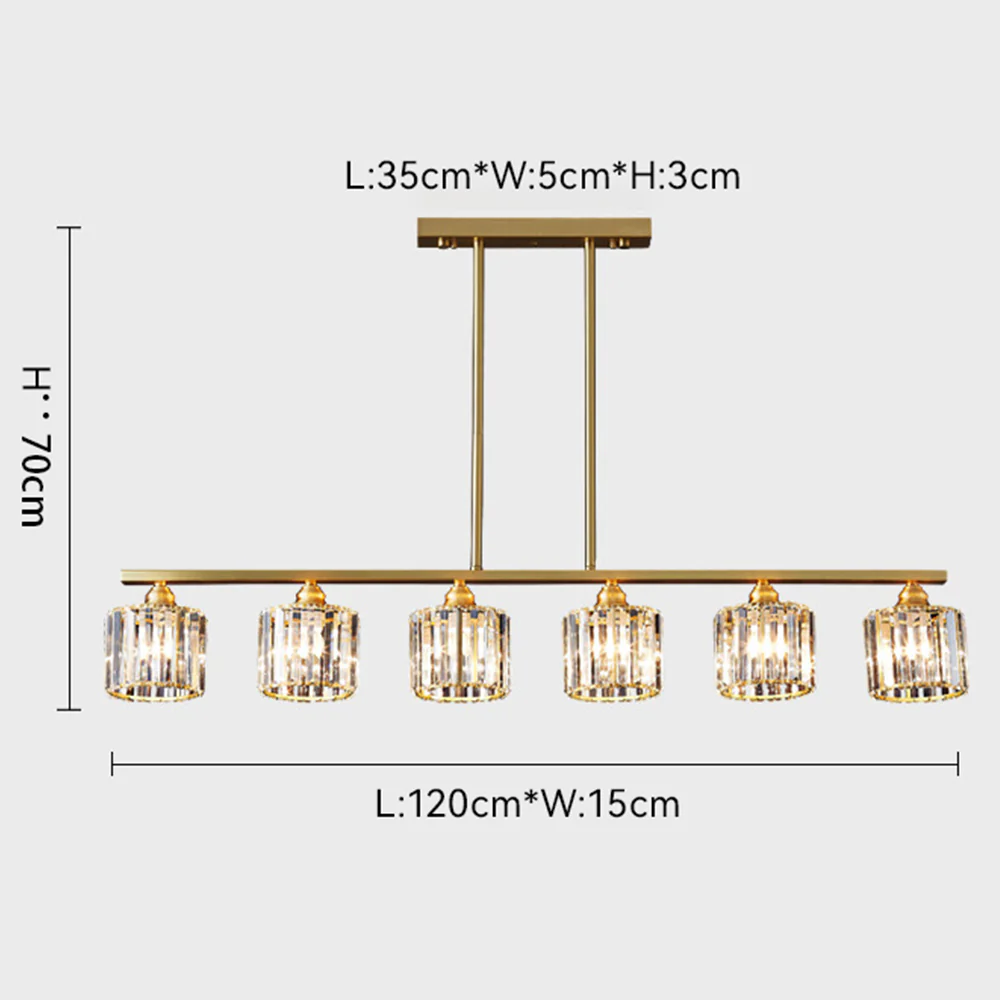 Exquisite Glass Gold Ceiling Light For Dining Room - Image 11