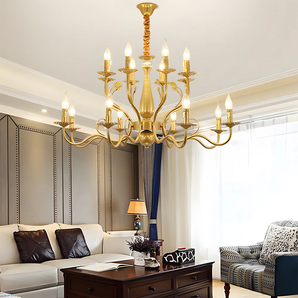 Flemish Style Ceiling Light Rustic Farmhouse Chandelier Lamp - Image 13