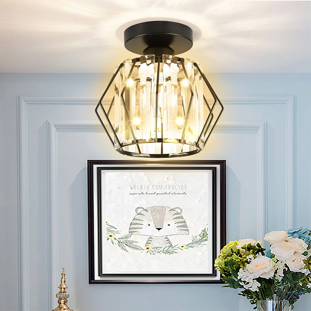Geometric Crystal Ceiling Lights For Dining Room - Image 3