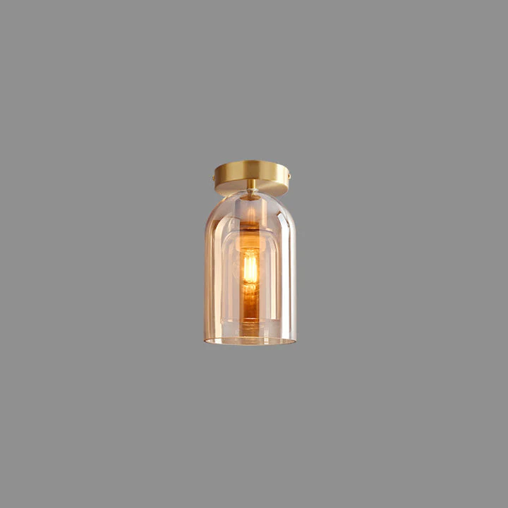 Glass Semi-Flush Mount Ceiling Light - Image 5