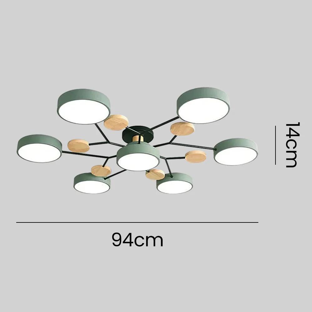 Green chandelier ceiling light living room led ceiling lights - Image 5