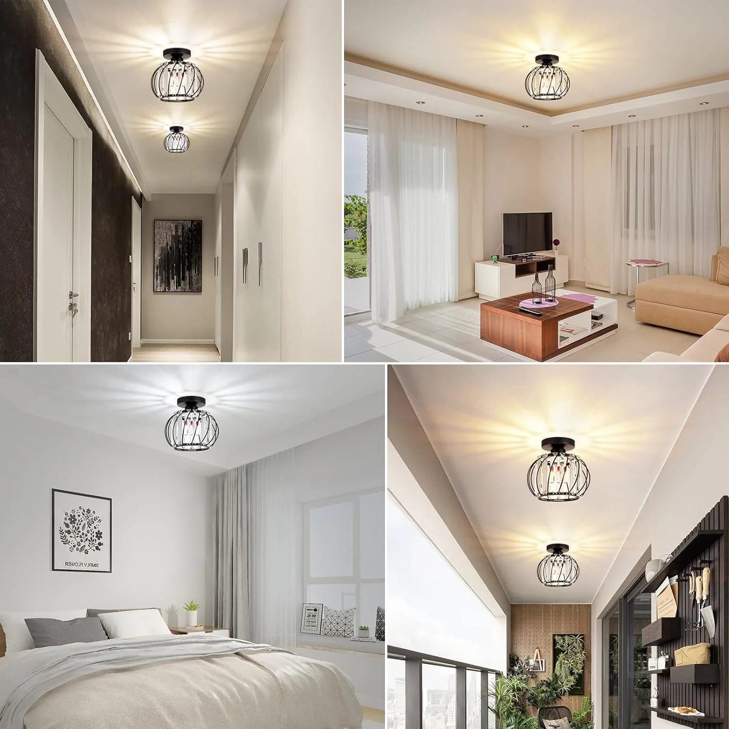 Nordic Luxury Glass Hallway Ceiling Lighting - Image 6
