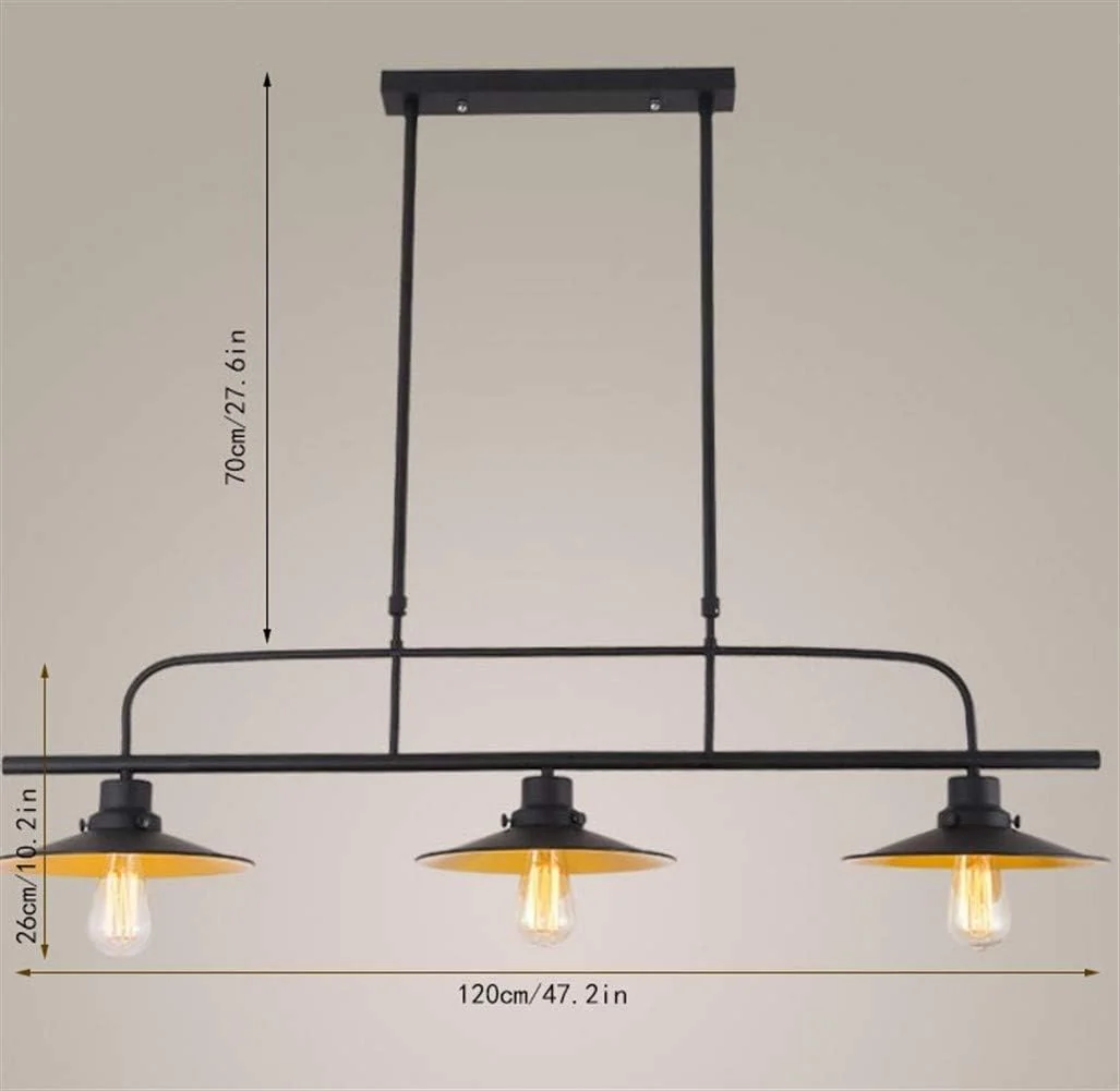 Industrial 3 Lights Kitchen Island Ceiling Light - Image 12