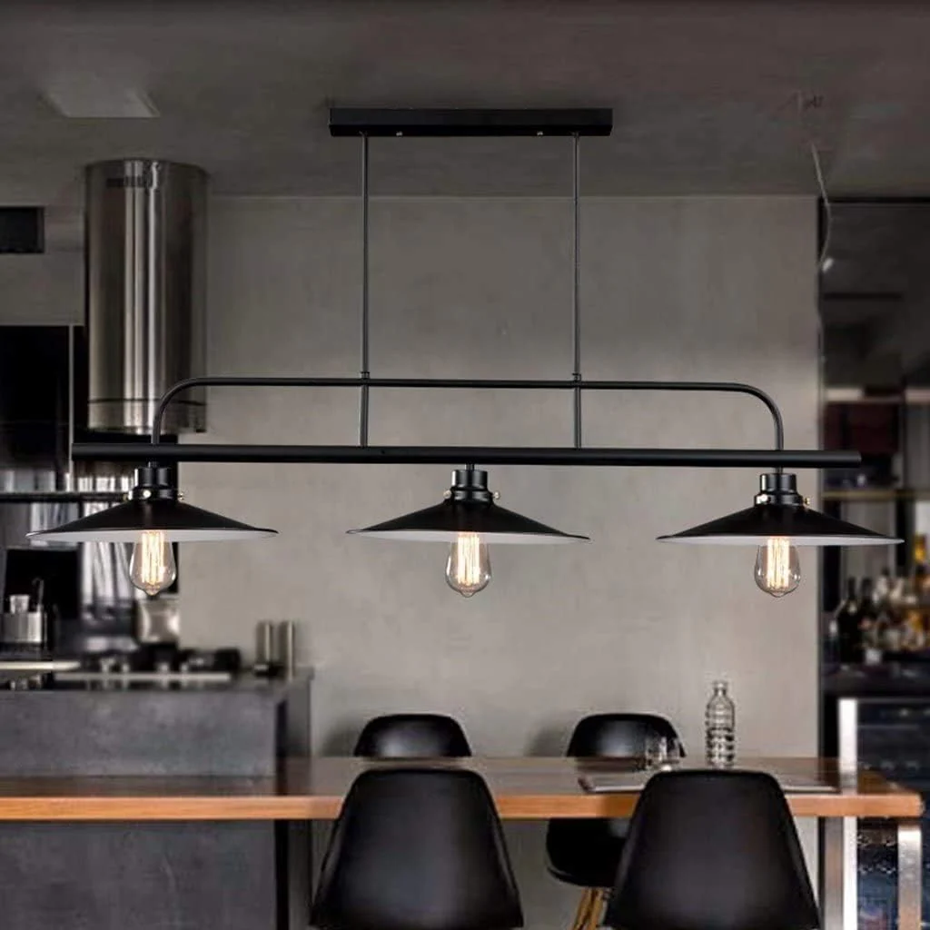 Industrial 3 Lights Kitchen Island Ceiling Light - Image 7