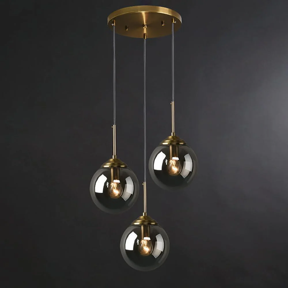 Industrial Glass Ball Pendant Light - Image 11