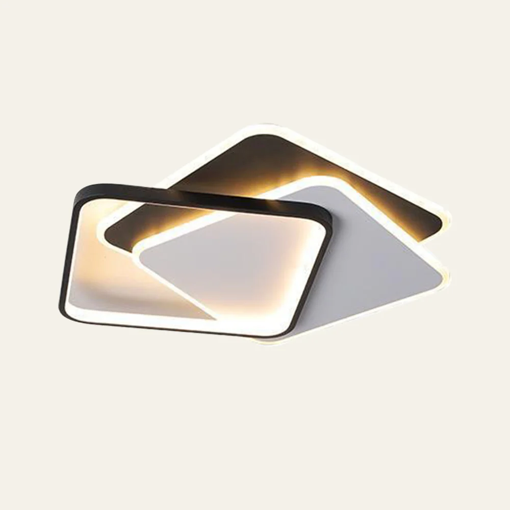 Industrial Iron Black Flush LED Ceiling Lights For Living Room - Image 11