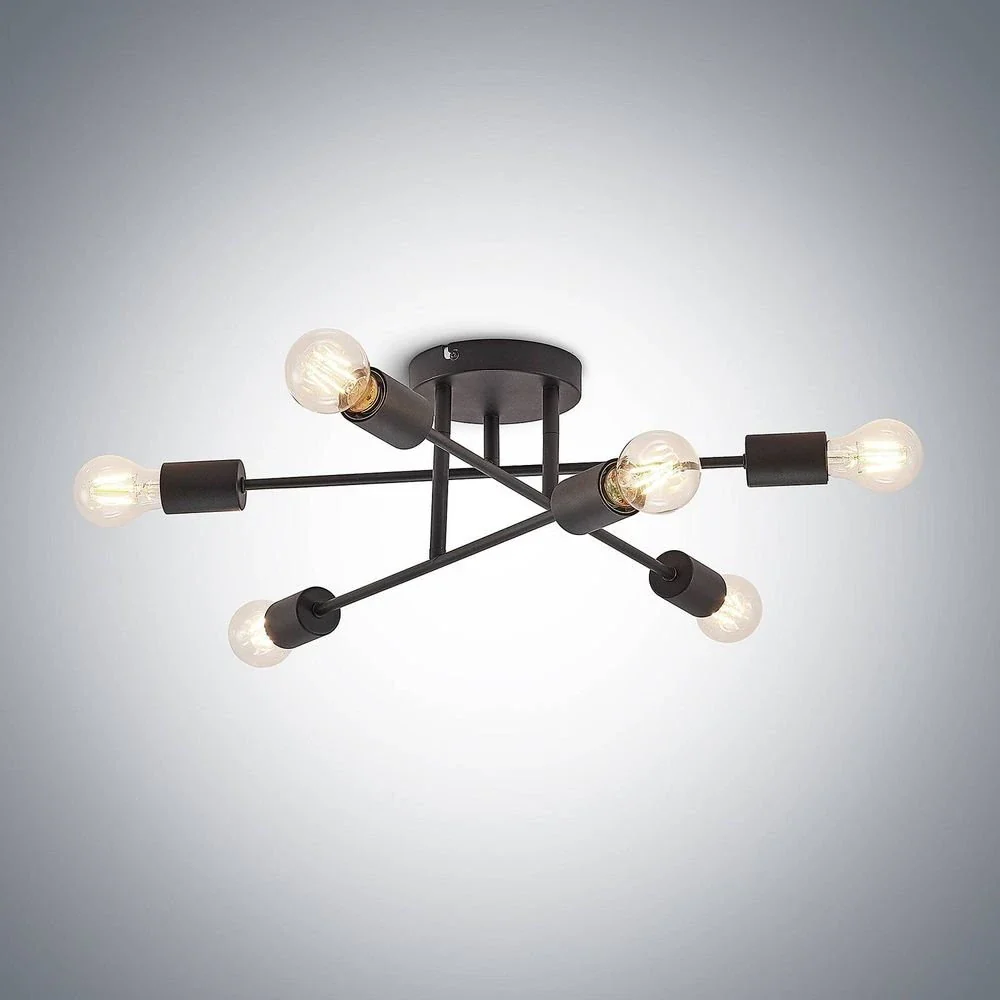 Industrial Iron Living Room Ceiling Lights - Image 10
