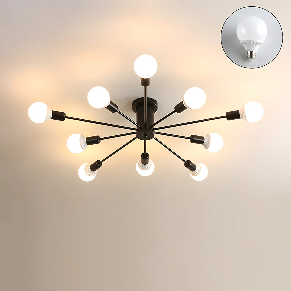 Industrial Style Living Room Multi-head Ceiling Lights - Image 23