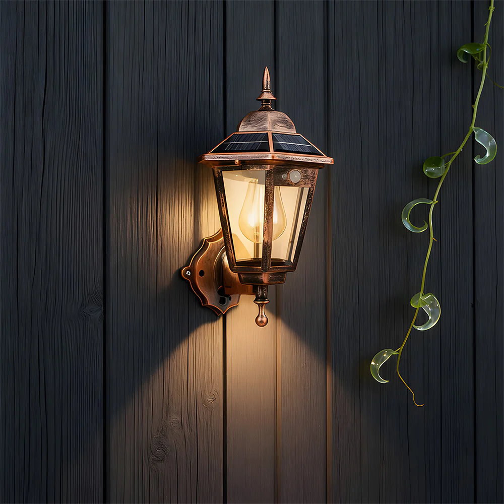 IP44 External Solar Wall Lights, 3 Mode Sensor Solar Wall Lamp for Patio Fence Garden Decor - Image 4