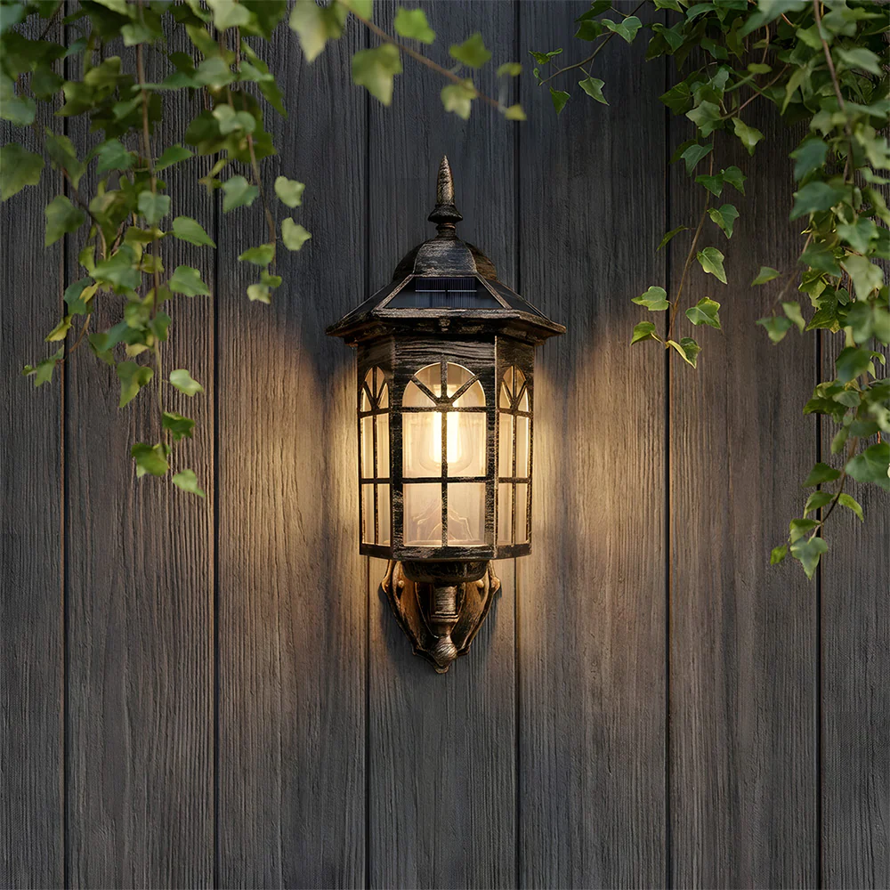 IP44 External Solar Wall Lights, 3 Mode Sensor Solar Wall Lamp for Patio Fence Garden Decor - Image 6