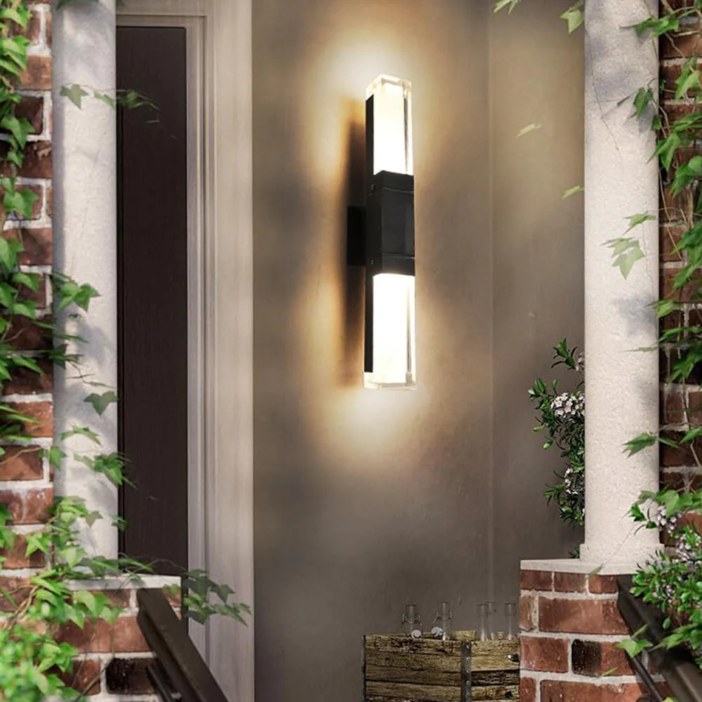 IP65 Contemporary Aluminum Black LED Outdoor Wall Lights - Image 13