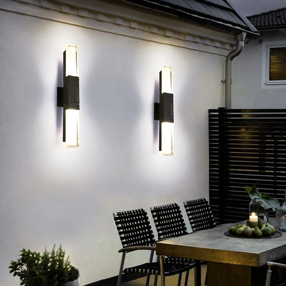 IP65 Contemporary Aluminum Black LED Outdoor Wall Lights - Image 14