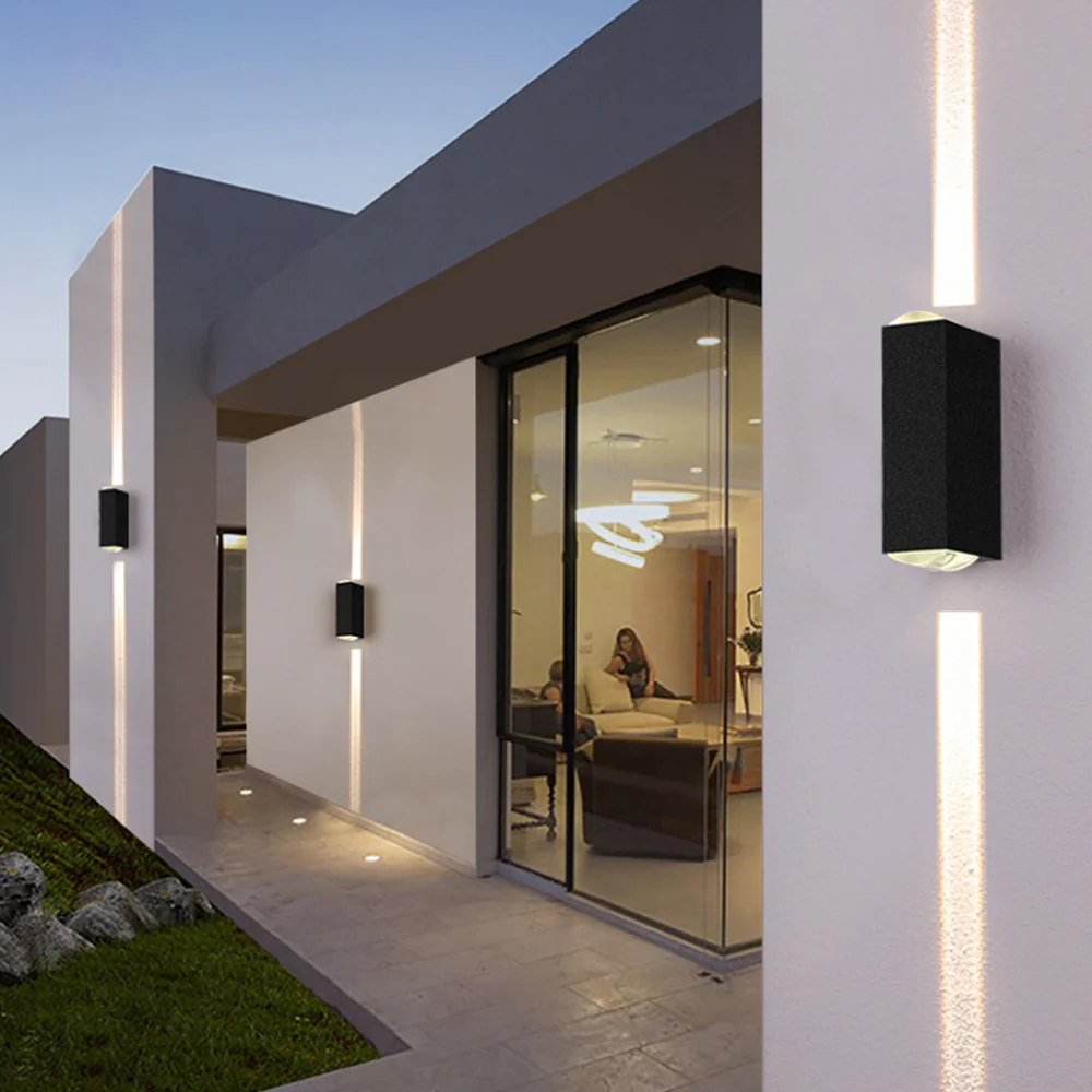 IP65 Industrial Aluminum Black LED Outdoor Wall Lights - Image 3