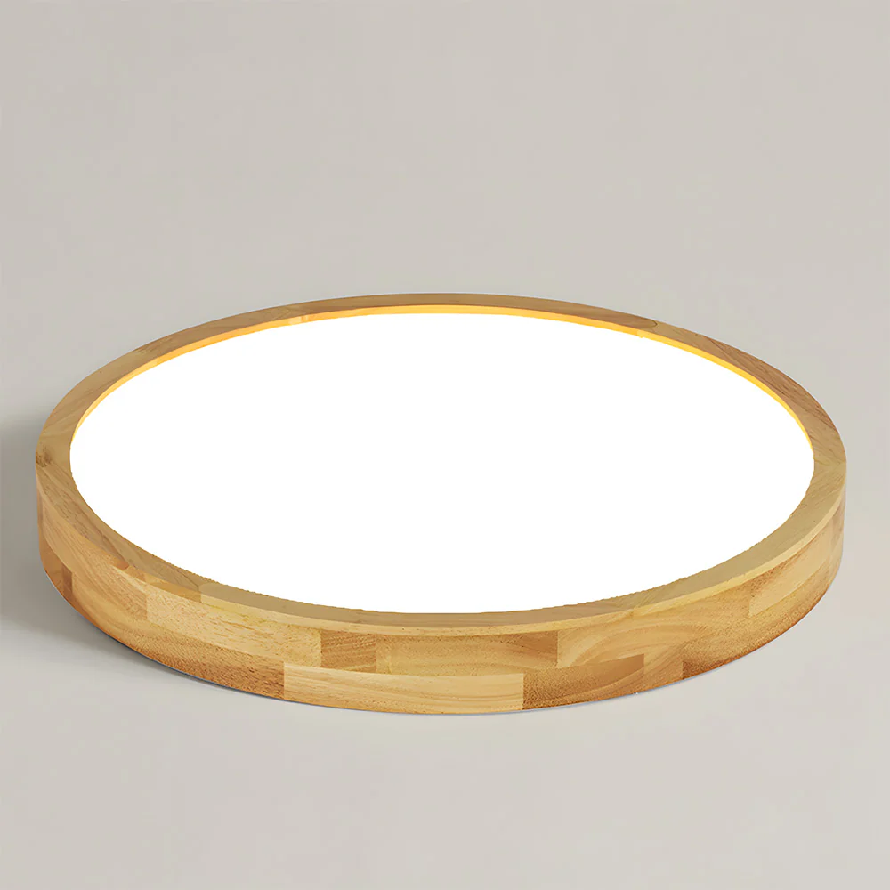 Ultra-thin Wood LED Flush Mount Ceiling Lamp - Image 17