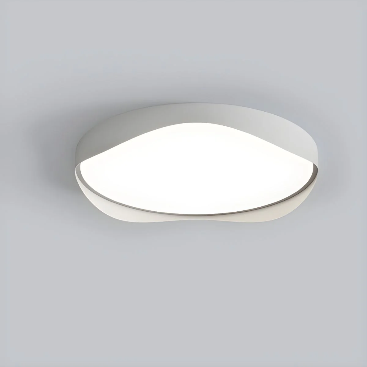 LED Bulbs White Flush Mount Ceiling Light - Image 3