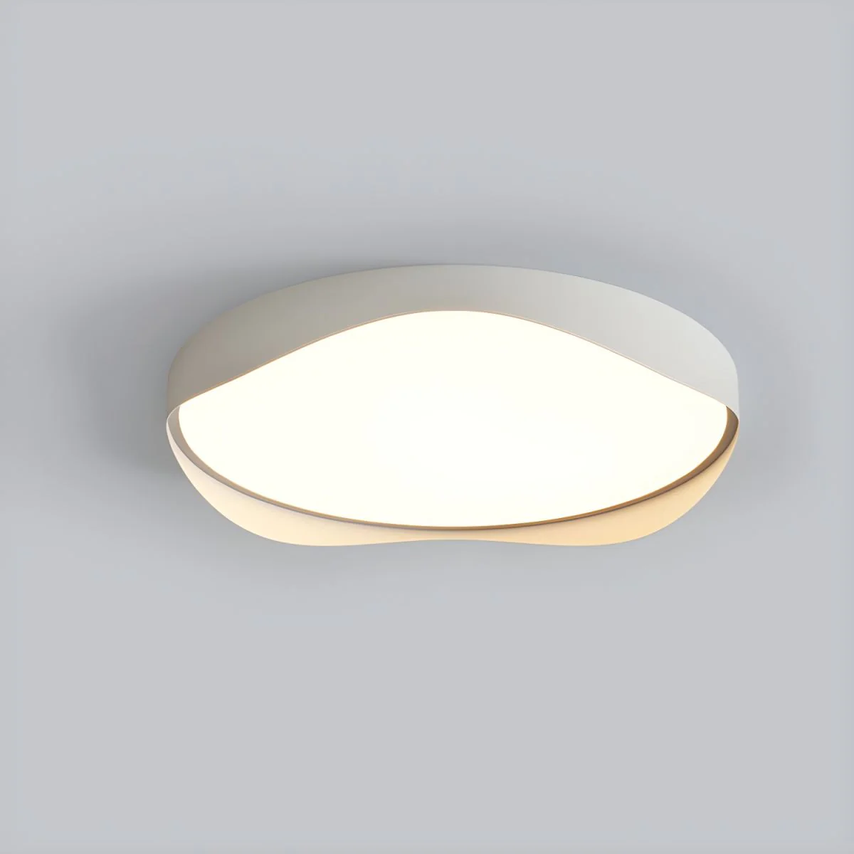 LED Bulbs White Flush Mount Ceiling Light - Image 4