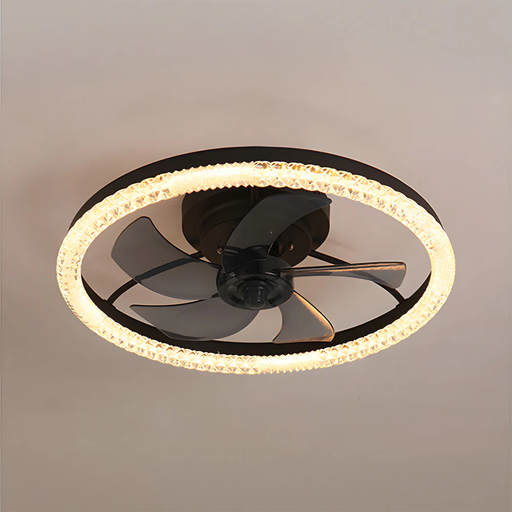 LED Dimmable 6-Speed Adjustable Reversible Ceiling Fan Light for Bedroom - Image 10