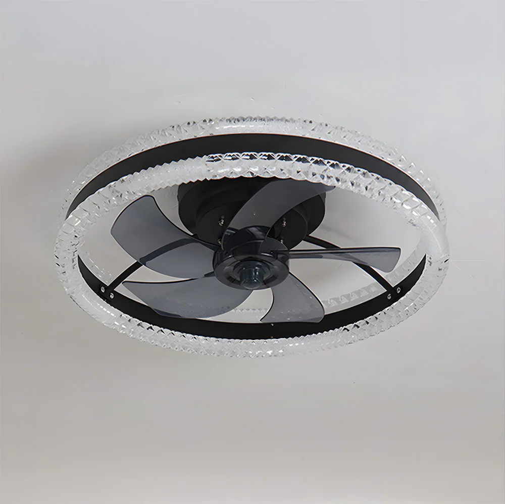 LED Dimmable 6-Speed Adjustable Reversible Ceiling Fan Light for Bedroom - Image 11