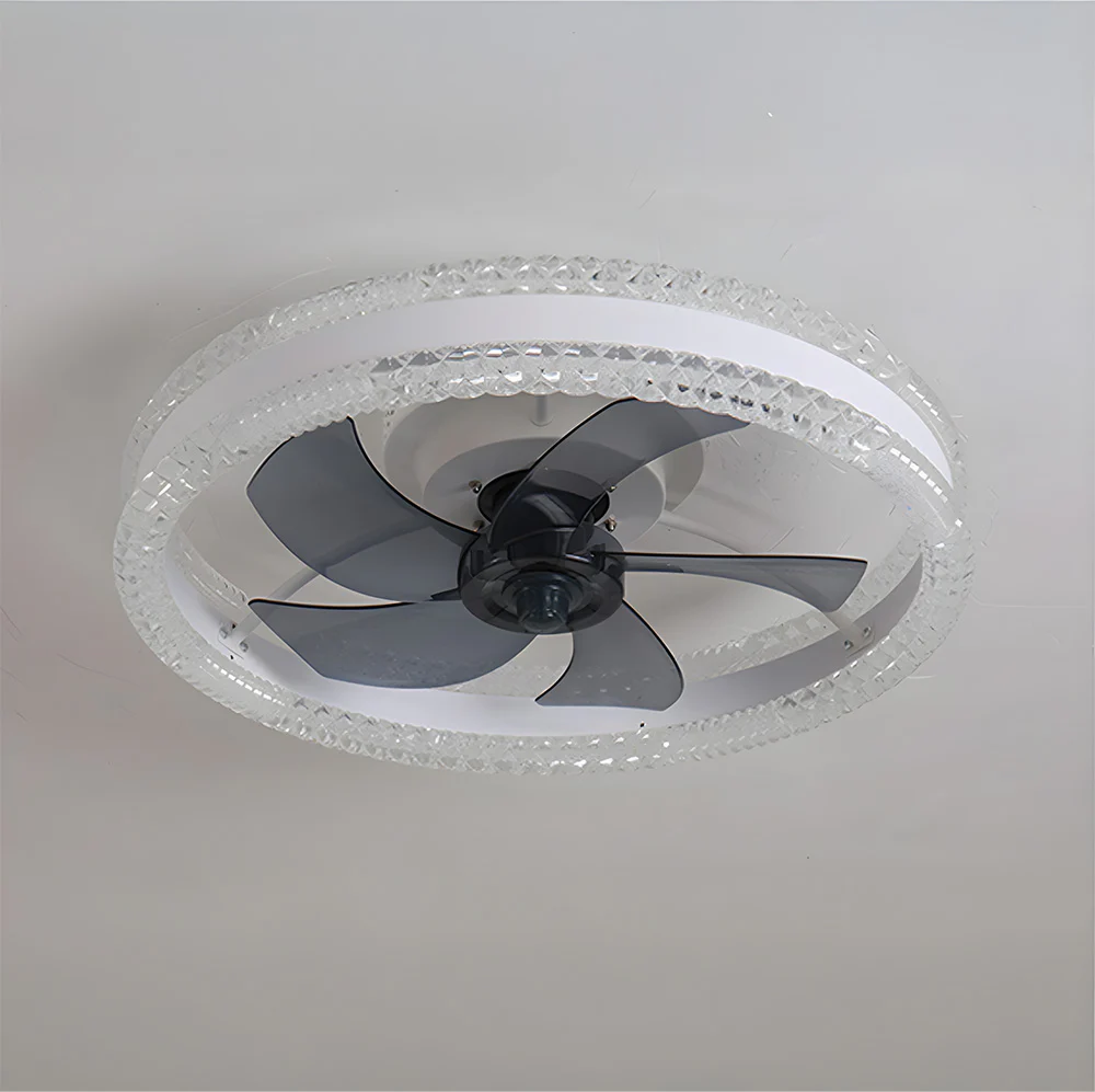 LED Dimmable 6-Speed Adjustable Reversible Ceiling Fan Light for Bedroom - Image 13