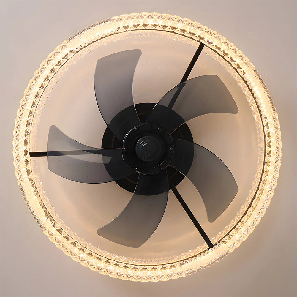 LED Dimmable 6-Speed Adjustable Reversible Ceiling Fan Light for Bedroom - Image 15