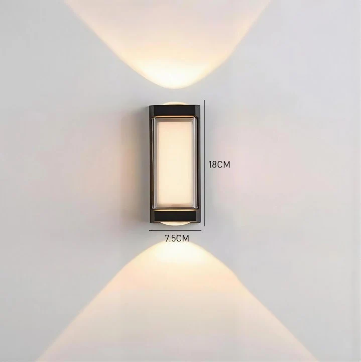 LED Waterproof Up and Down Black Outdoor Wall Lighting - Image 19