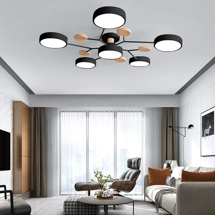 Modern Circular Living Room LED Ceiling Light - Image 10