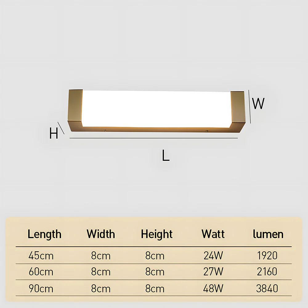 Long Strip Outdoor Acrylic Waterproof Wall Lights - Image 9