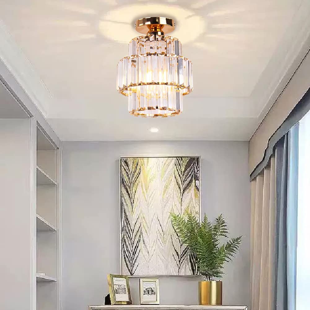 Luxury Glass Flush Mount Ceiling Light Fixture for Hallway Bedroom - Image 10
