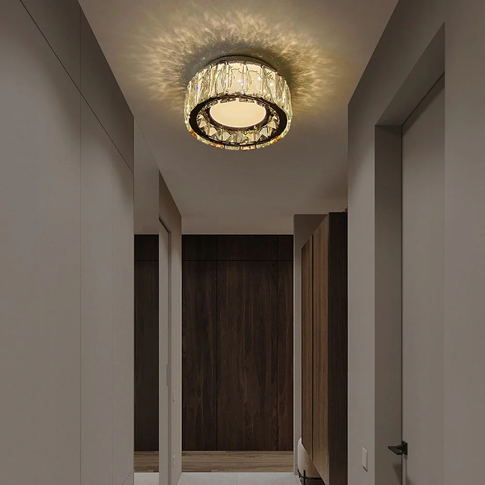 Luxury Crystal Hallway Flush Mount Ceiling Lights - Image 3