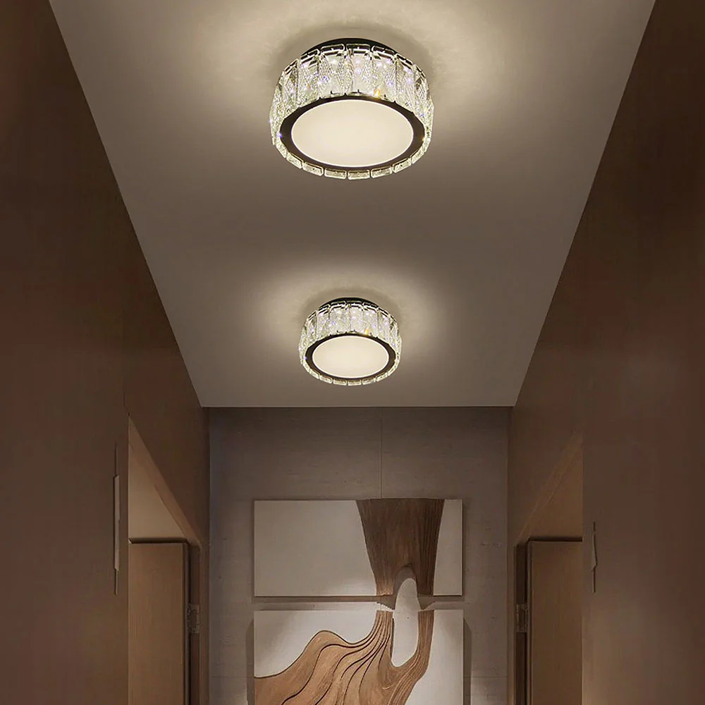 Luxury Crystal Hallway Flush Mount Ceiling Lights - Image 8