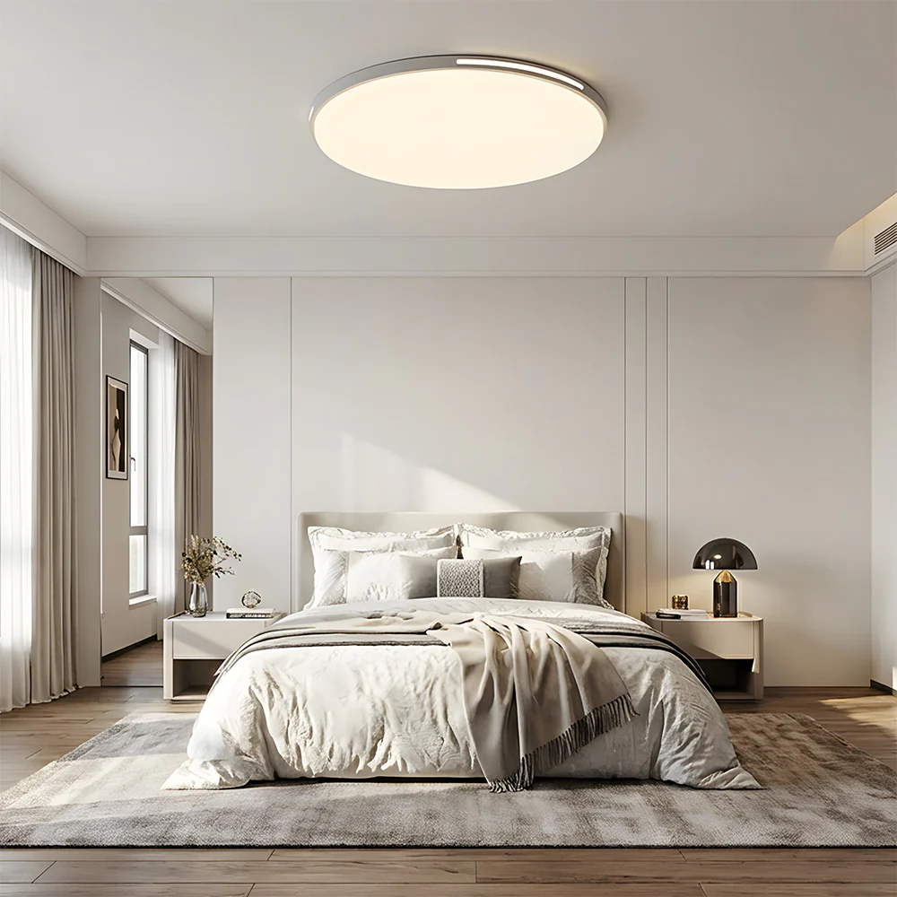 Luxury Round LED Ceiling Lights, Flush Ceiling Lamp for Bedroom, Living Room - Image 3