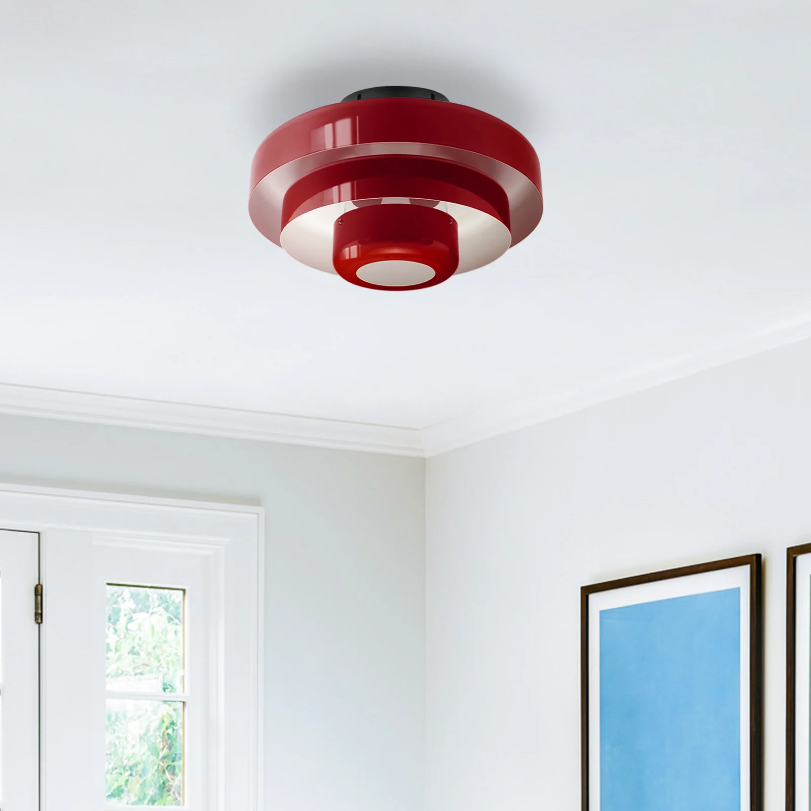 Mid-Century Iron Ceiling Lights - Image 11