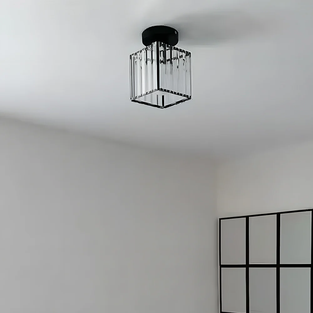 Mini Crystal Ceiling Light, black, E27, 13cm - Image 9