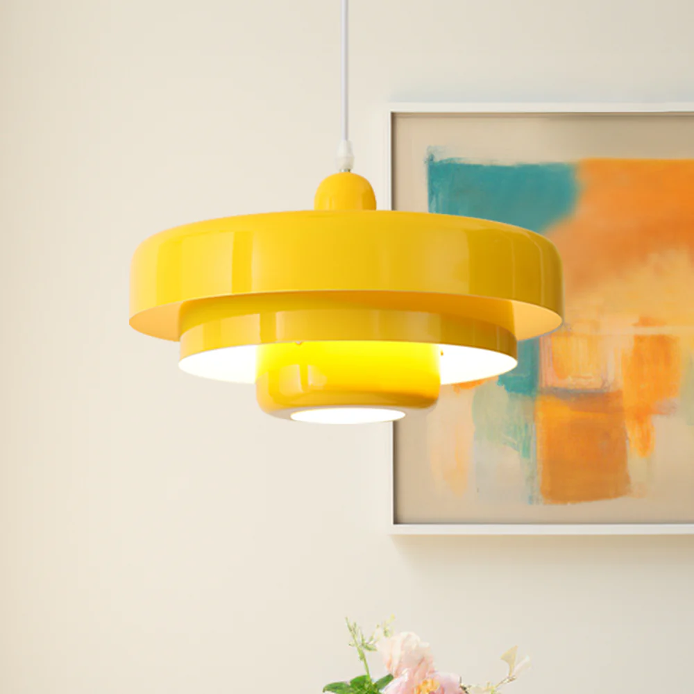 Mid-century Single Head Bauhaus Iron Pendant Lamp - Image 29