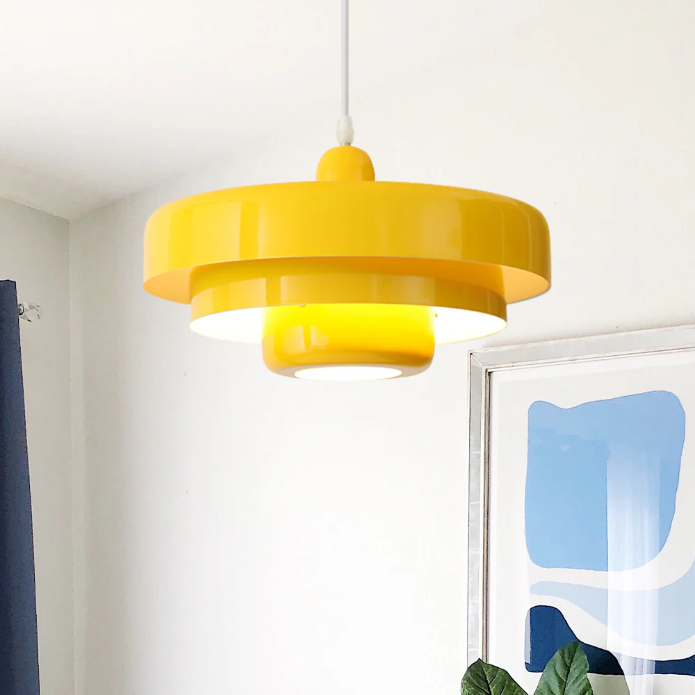 Mid-century Single Head Bauhaus Iron Pendant Lamp - Image 32