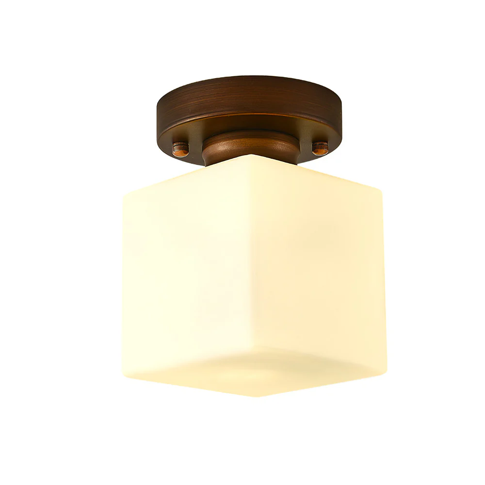 Minimalism White Semi-Flush Hallway Ceiling Light - Image 13