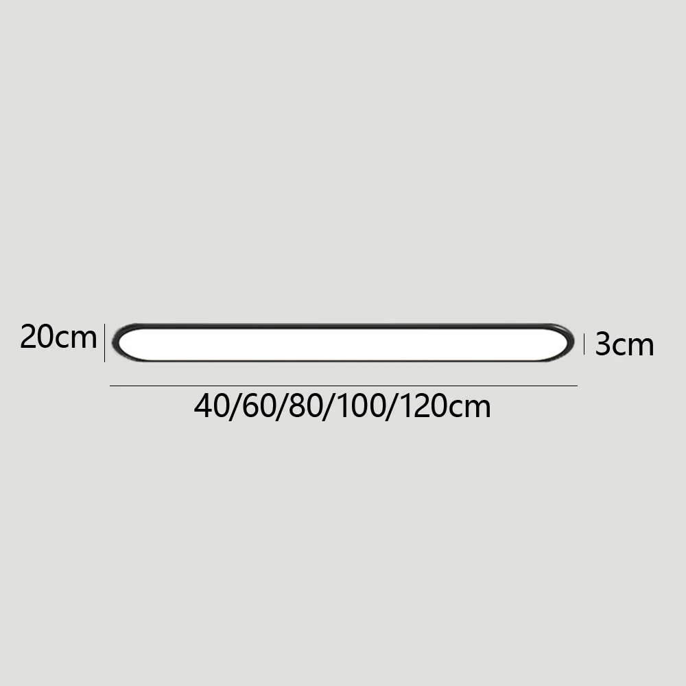 Minimalist Black Acrylic LED Flush Ceiling Lights For Living Room - Image 13