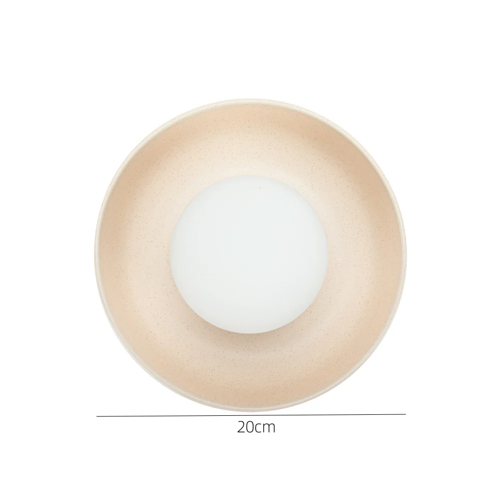 Minimalist Ceramic Stained Yellow Wall Light - Image 9