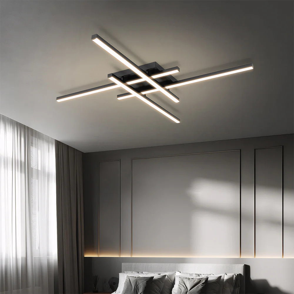 Minimalist Creative Lines LED Bedroom Ceiling Lights - Image 12
