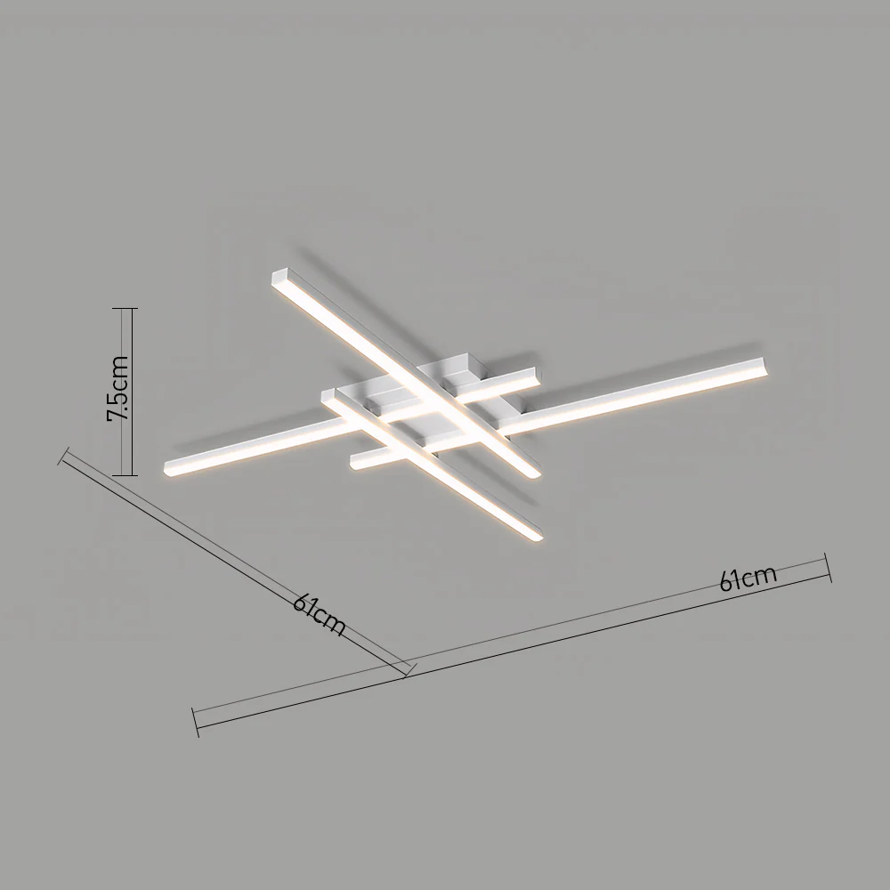 Minimalist Creative Lines LED Bedroom Ceiling Lights - Image 5