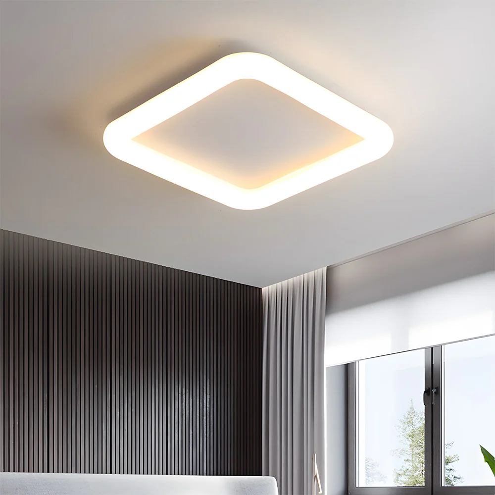 Minimalist Nordic White LED Ceiling Light For Living Room - Image 14